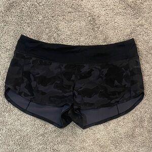 lululemon athletica Black Camo Athletic Shorts